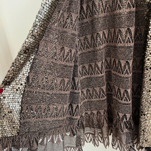 Free People Stardust Lace & Sequin Jacket - Picture 7 of 10